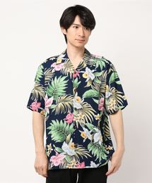 希少 60sビンテージ ハワイ製 ロイヤルハワイアン コットンアロハシャツ 60年代 60s ROYAL HAWAIAN ロイヤルハワイアン 古銭ボタン 総柄 開襟