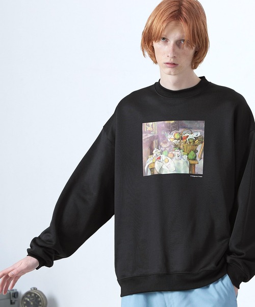 スウェット 《Multiple Art Collection》 別注 クオリティブライト裏毛オーバーサイズスウェット/アート転写プリント【ENDER|ZOZOTOWN PayPayモール店|19