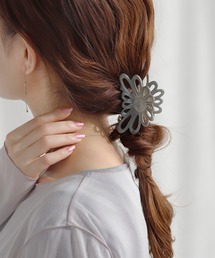 ANEMONE ヘアクリップ フランス製ニュアンスフラワーバンス