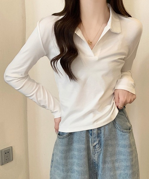 Amulet（アミュレット） tシャツ 襟付きカットソー レディース