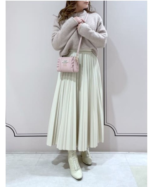 サマンサベガ ビジューフリルA4トートバッグ (ピンク) サマンサベガ SAMANTHAVEGA ビジューフリルA4トートバッグ (ピンク