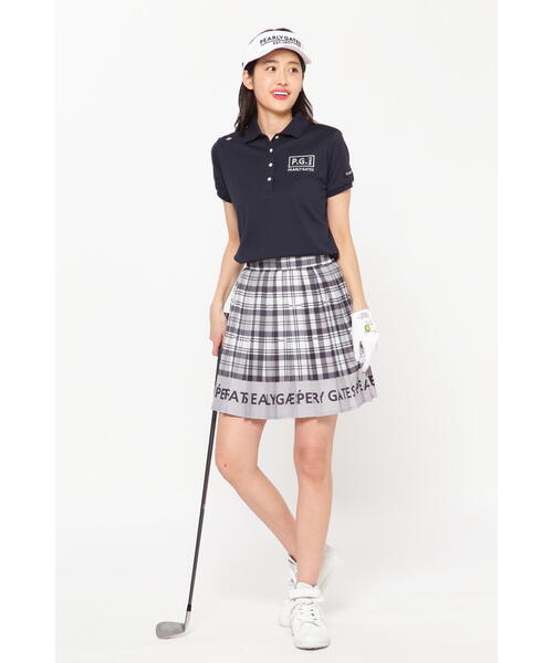 PEARLY GATES♡ エアインプレッション チェック柄スカート PEARLY GATES スカート 「PEARLY GATES」エアインプレッション