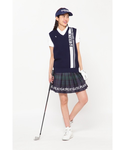 PEARLY GATES♡ エアインプレッション チェック柄スカート PEARLY GATES スカート 「PEARLY GATES」エアインプレッション