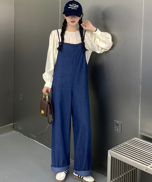 サロペット・オーバーオール・オールインワン shino SHEENA サロペット オーバーオール 「新色追加」バックリボン