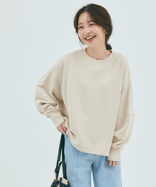 coca トレーナー スウェット コクーンシルエット前後差