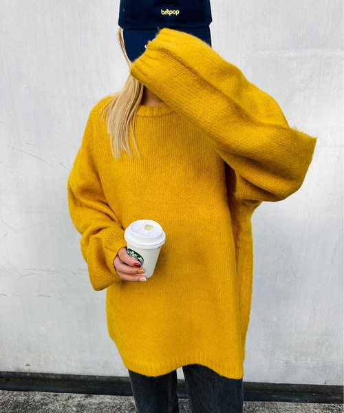 ニット セーター HOUSTON / ヒューストン / MOHAIR TOUCH SWEATER / 22138 レディース メンズ HOUSTON ニット セーター / ヒューストン MOHAIR TOUCH SWEATER