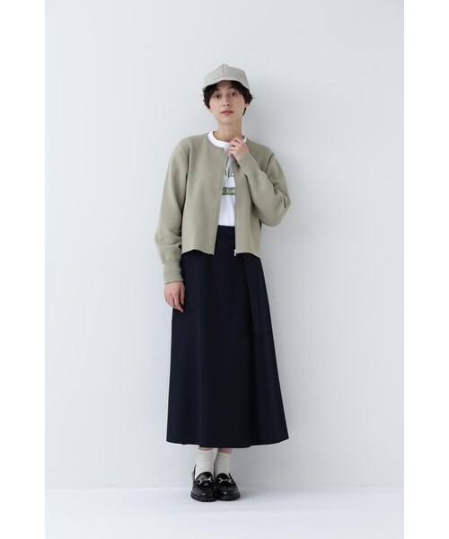 human woman（ヒューマンウーマン） スカート ベルト付き巻きスカート