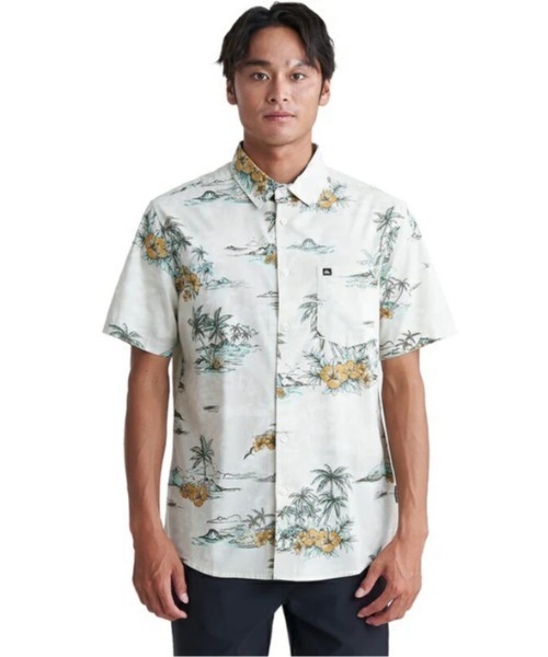 Quiksilver シャツ APERO CLASSIC SS/クイックシルバー半袖総柄