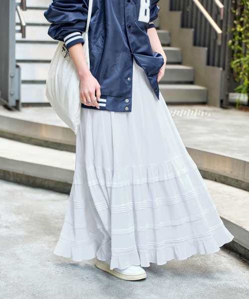 Spick＆Span スカート コットンクレープギャザースカート