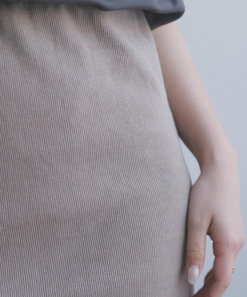 anuans スカート リブカットタイトスカート : ZOZOTOWN Yahoo!店