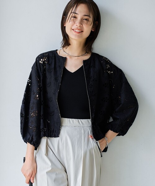1回着 coel コエル レース切り替えブルゾン38定価36,300円ドラマ着用 1回着 coel コエル レース切り替えブルゾン38定価36,ドラマ着用