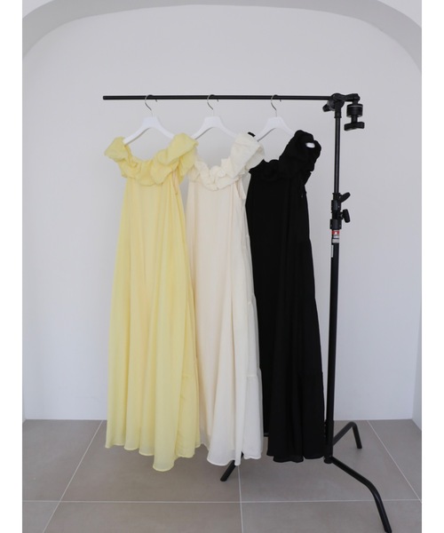 Katrin TOKYO ワンピース fluffy shoulder back tiered onepiece