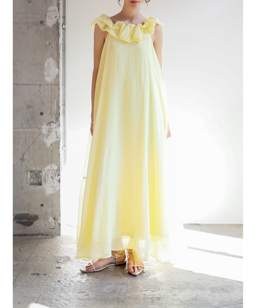 Katrin TOKYO ワンピース fluffy shoulder back tiered onepiece