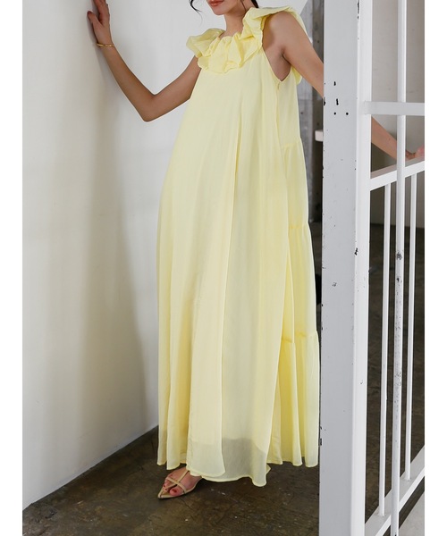 Katrin TOKYO ワンピース fluffy shoulder back tiered onepiece