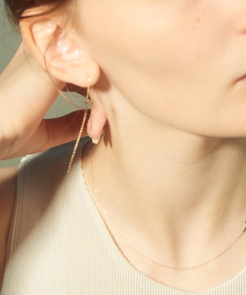 les bonbon（ルボンボン） ピアス 「les bonbon」cross chain pierce