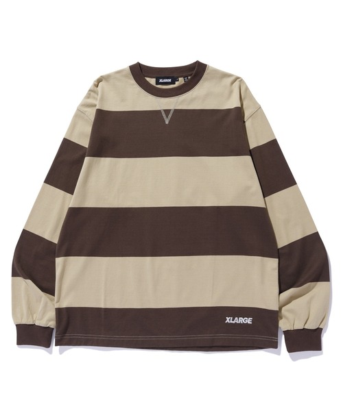 大人気 XLARGE HEAVYWEIGHT STRIPED L/S TEE 落ち着いた色合い XLARGE tシャツ HEAVYWEIGHT STRIPED L/S TEE メンズ レディース
