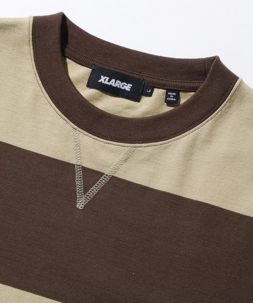 XLARGE tシャツ HEAVYWEIGHT STRIPED L/S TEE メンズ レディース