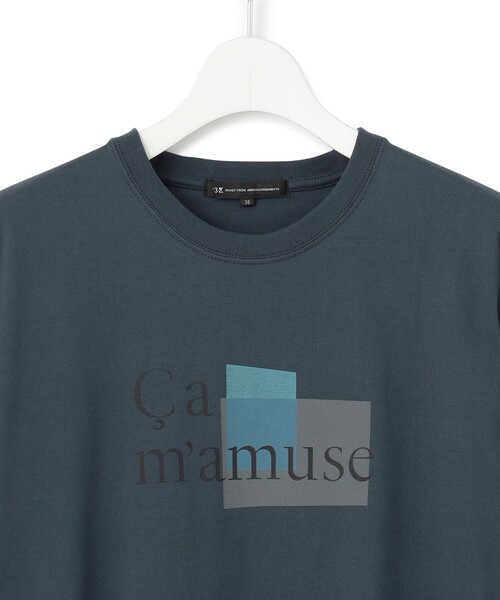 tシャツ 「洗える」Ca mamuse ロゴ TEE レディース 23区 tシャツ 「洗える」Ca mamuse ロゴ TEE レディース