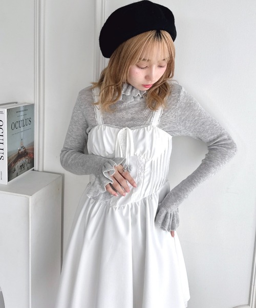 Loueme ワンピース レースピンタックフレアワンピース : ZOZOTOWN