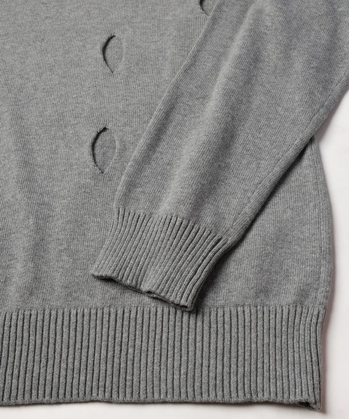 JieDa（ジエダ） セーター ニット HOLE CREW KNIT メンズ レディース