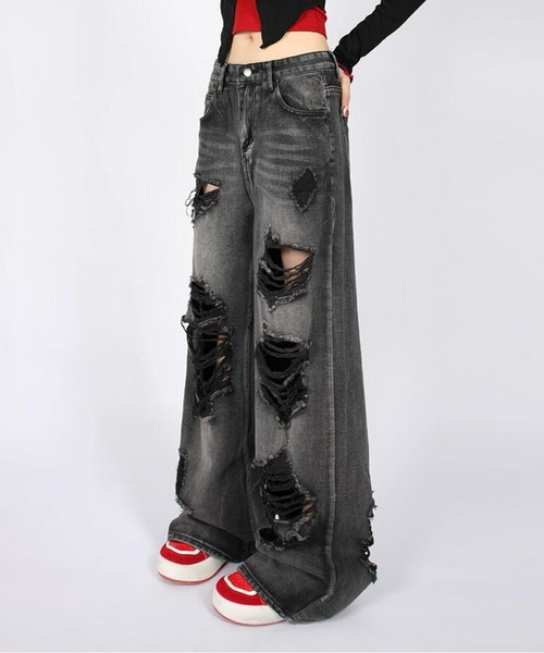 Lilamusant ワイドパンツ ジーンズ デニム デニムパンツ 「Lilamusant