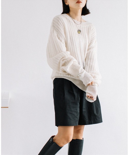 ニット セーター lawgage mohair knit レディース