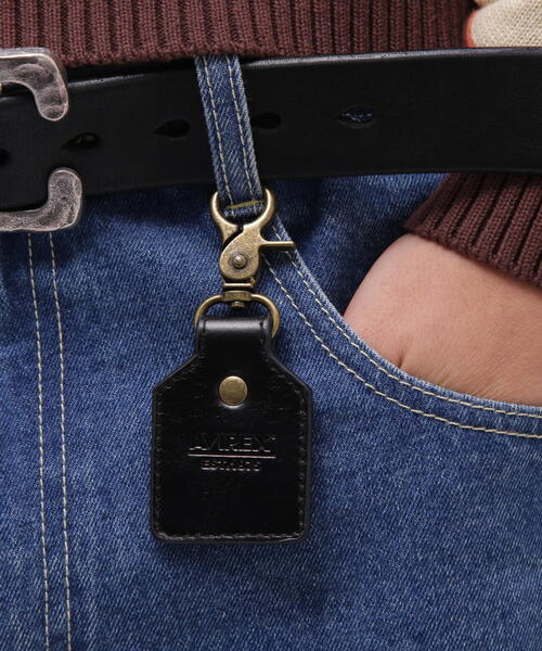 AVIREX キーホルダー KEY HOLDER ”EMBOSSED LEATHER
