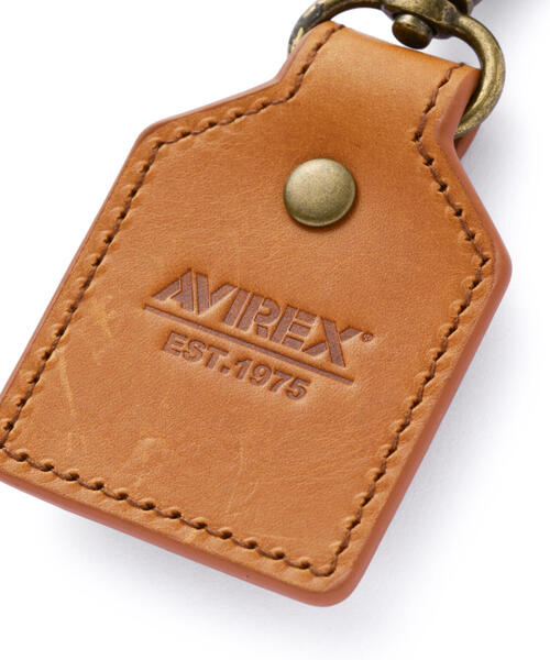 AVIREX アヴィレックス キーホルダー エンボス レザー AVIREX キーホルダー KEY HOLDER ”EMBOSSED LEATHER