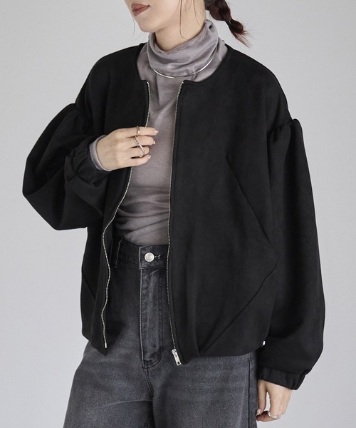 FAUXSUEDEVOLUMEBLOUSON/フォースエードボリュームブルゾン trim_fce_item65225f789f9eb.jpg