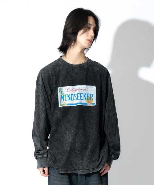 mindseeker（マインドシーカー） tシャツ Number Plate L/S Tee メンズ
