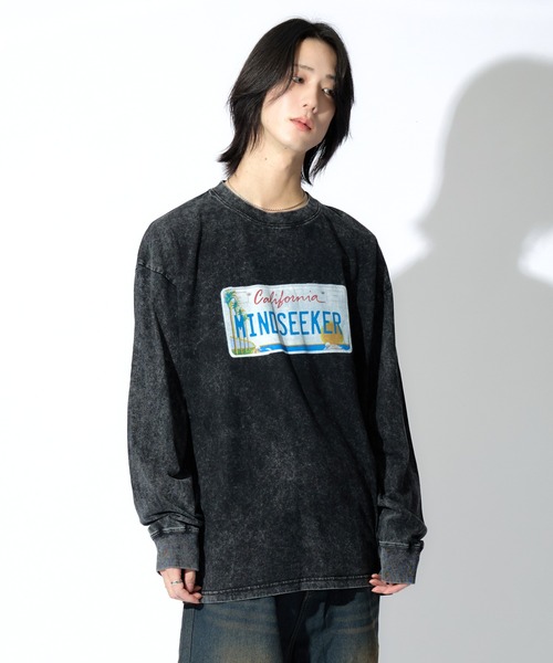 mindseeker（マインドシーカー） tシャツ Number Plate L/S Tee メンズ 