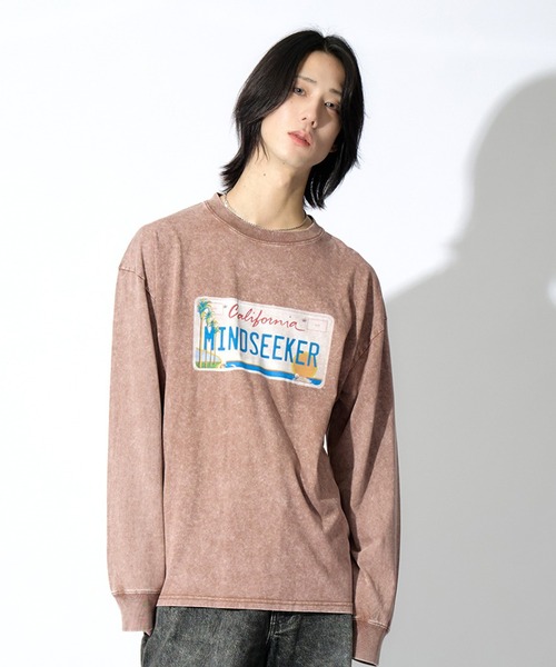 mindseeker（マインドシーカー） tシャツ Number Plate L/S Tee メンズ 