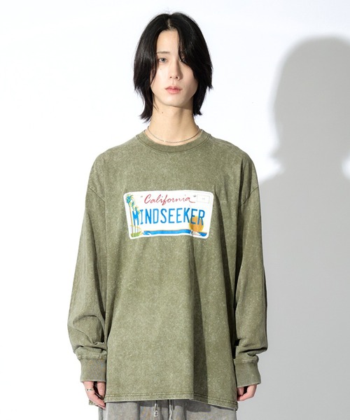 mindseeker（マインドシーカー） tシャツ Number Plate L/S Tee メンズ 
