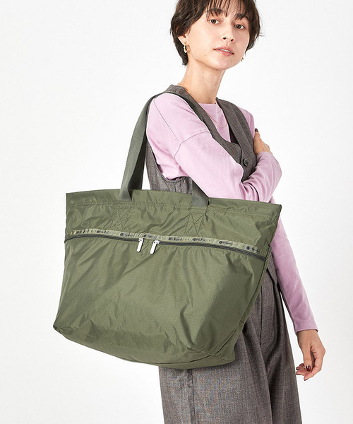 ■LeSportsac■CARLIN ZIP TOP TOTE BAG ダークオリーブ unisex LeSportsac トートバッグ CARLIN ZIP TOP TOTE BAG ダーク