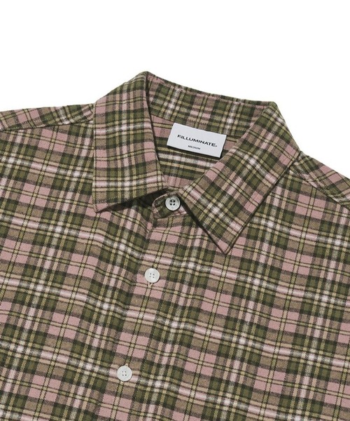 ブラウス シャツ 「UNISEX」Filluminate／GEEK チェックシャツ レディース メンズ ALAND ブラウス シャツ 「UNISEX」Filluminate／GEEK チェック