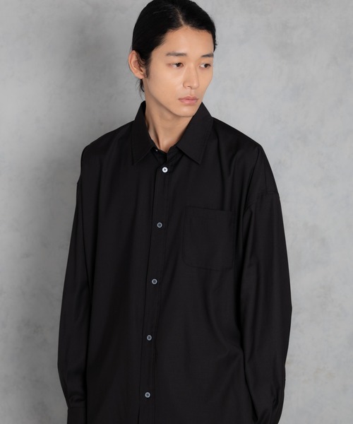 ブラウス シャツ ADAMPATEK/ap embroidery looose shirt/刺繍入りルーズベーシックシャツ(AP2425018) レデ