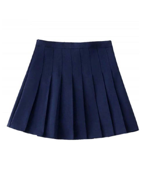 ブループリーツスカート インナーパンツ付き Asterellivi スカート プリーツミニスカート インナーパンツ付き