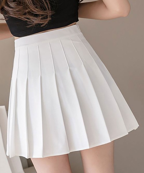 Asterellivi スカート プリーツミニスカート インナーパンツ付き