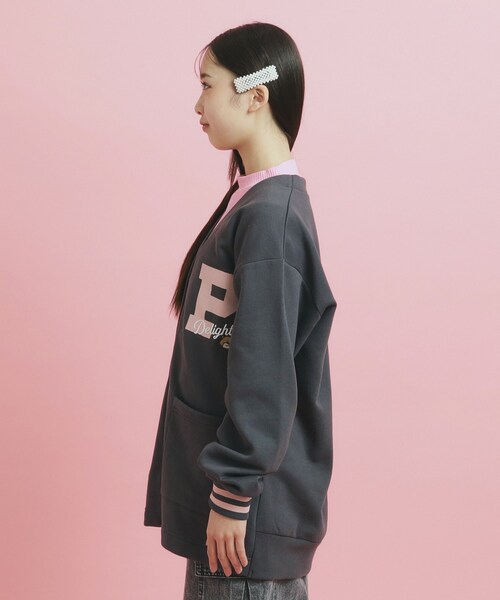 PINK-latte カーディガン 「大人気復活」カレッジロゴ