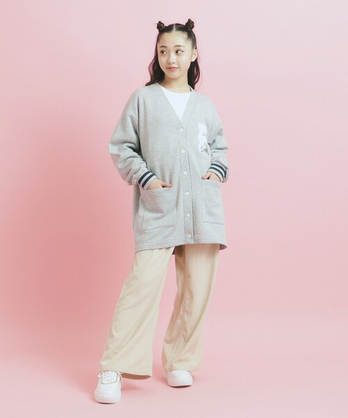 PINK-latte カーディガン 「大人気復活」カレッジロゴ