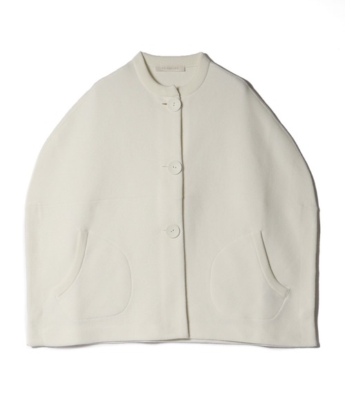 ESTNATION（エストネーション） ニットポンチョ FREE オフホワイト