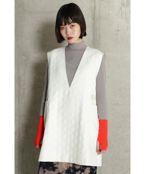 チュニック (CHIGNON)Aラインキルトチュニック