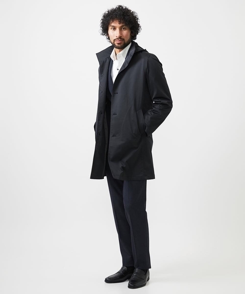 ミッシェルクランオム（MICHEL  HOMME）/フード付きスタントカラーコート MICHEL KLEIN HOMME（ミッシェルクラン オム） ステンカラーコート