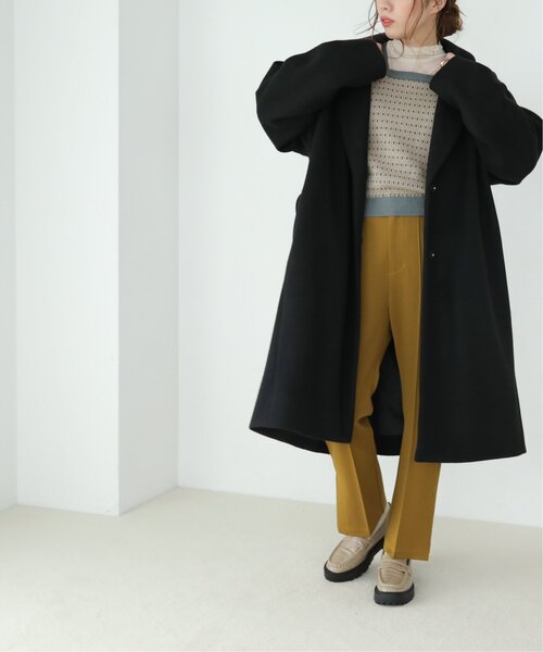 「RAY CASSIN」 チェスターコート FREE グレイッシュベージュ レディース_画像6