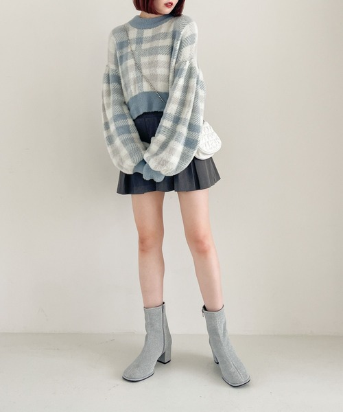 「Heather」 ショートブーツ L シルバー レディース_画像5