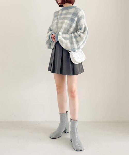 「Heather」 ショートブーツ L シルバー レディース_画像6