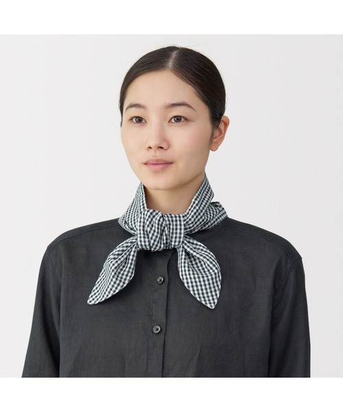 VAKT. スカーフ MUJI 無印良品 スカーフ バンダナ UVカット ヘンプコットン