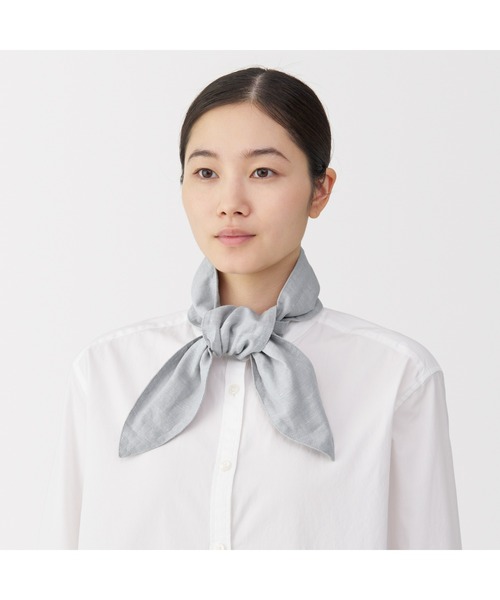 無印良品 スカーフ バンダナ UVカット ヘンプコットン