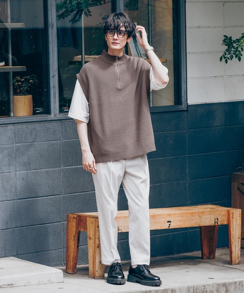 「RAGEBLUE」 半袖ニット LARGE ブラック メンズ