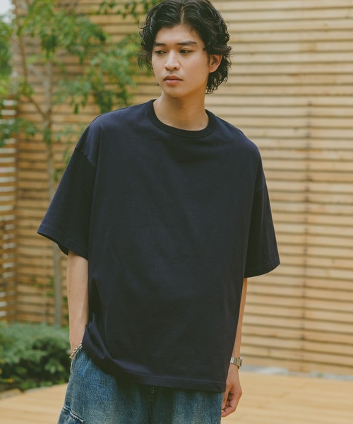 半袖Tシャツ メンズ ロゴ刺繍 ライン オーバーサイズ 3色 SIGNAL SPORTS tシャツ 「SIGNAL SPORTS」14s/ワンポイント刺繍